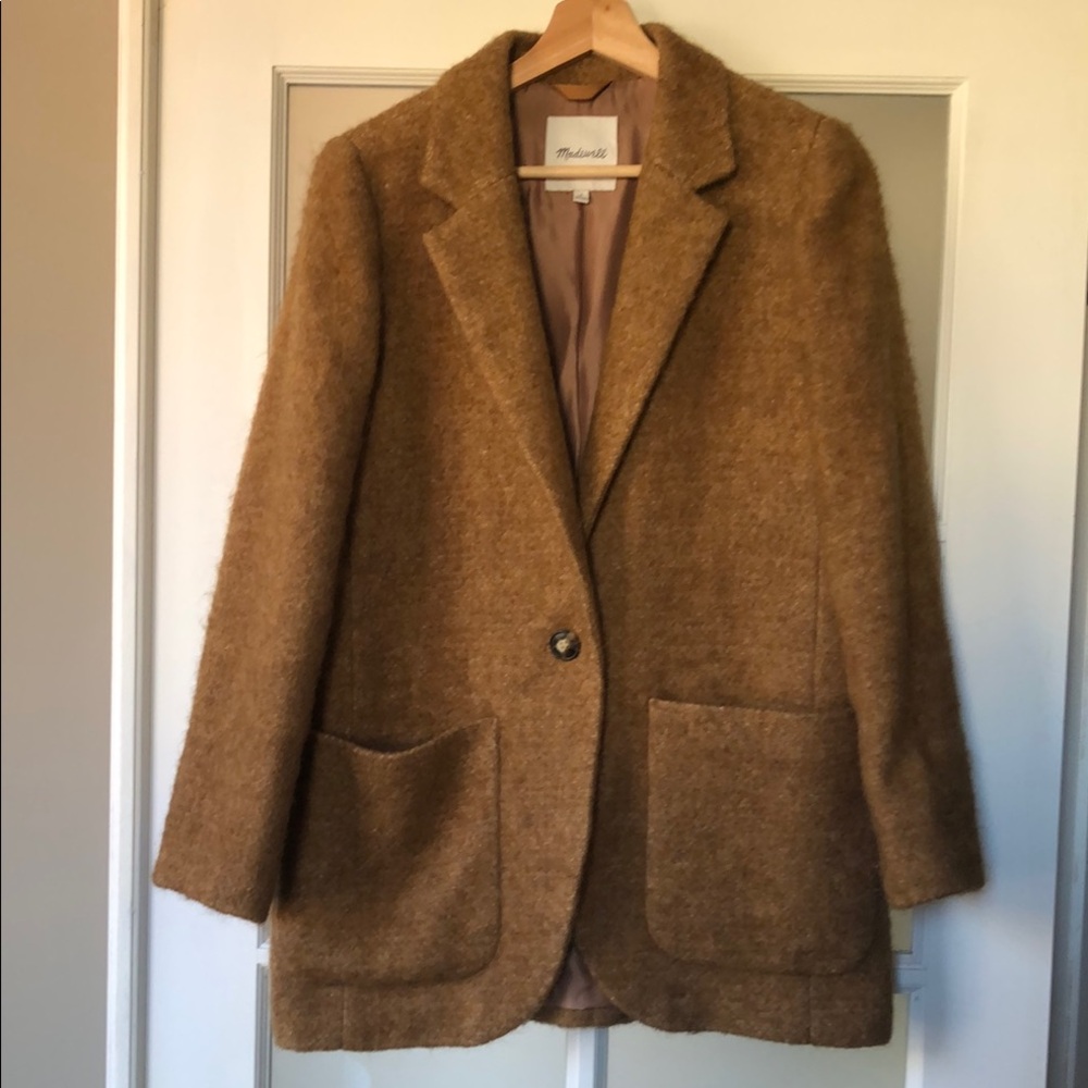 Madewell Brown Wool Blazer